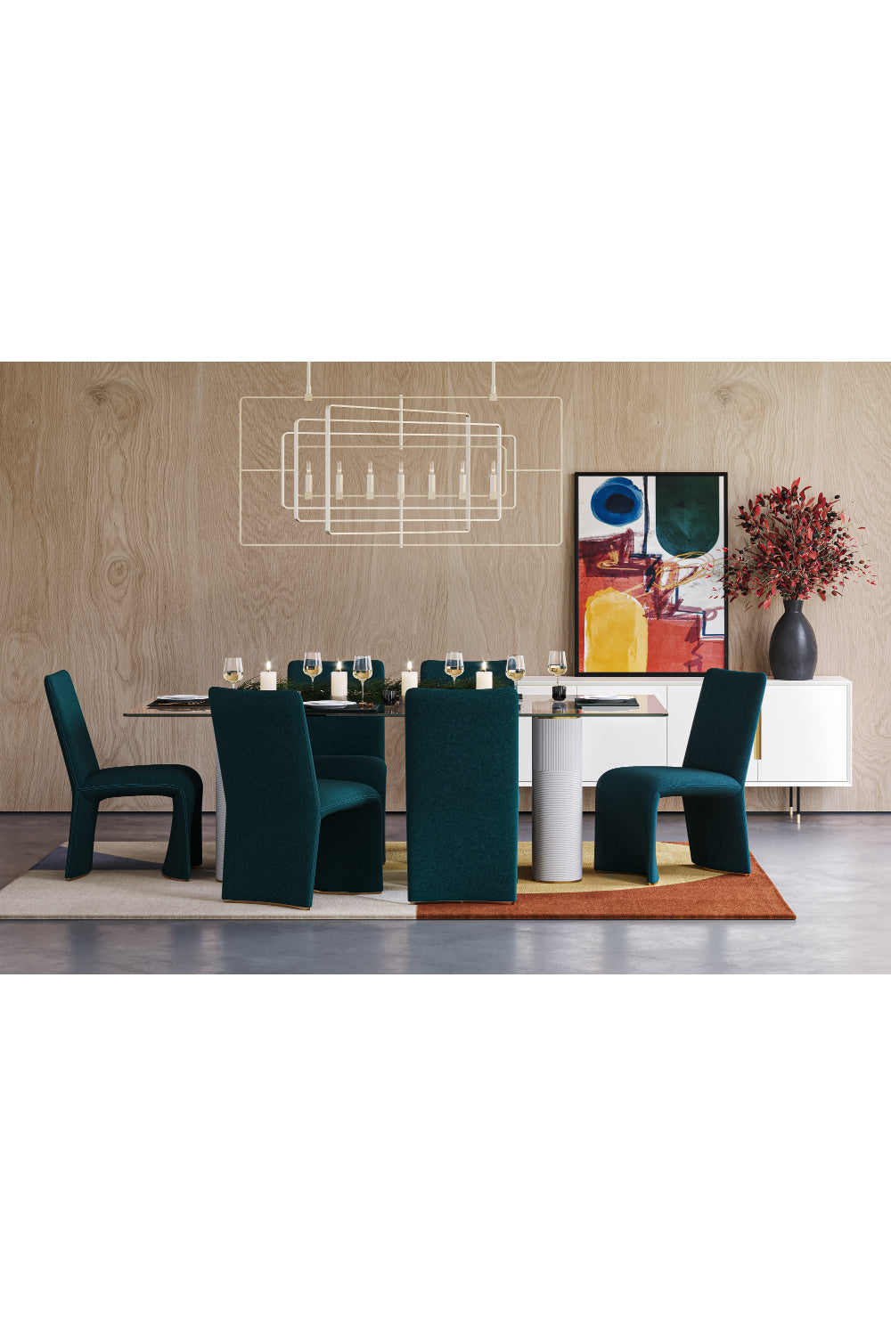   Modern European furniture - 4-Door Cream Modern Sideboard - www.oroa.com | Oroa.com