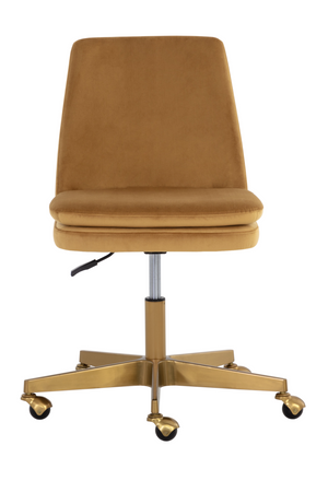   Modern European furniture - Matte Gold Base Office Chair - www.oroa.com | Oroa.com