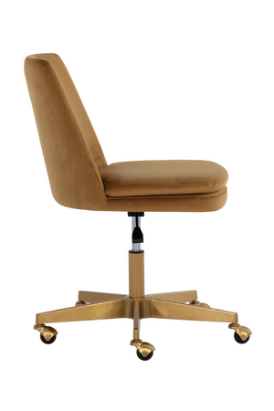   Modern European furniture - Matte Gold Base Office Chair - www.oroa.com | Oroa.com