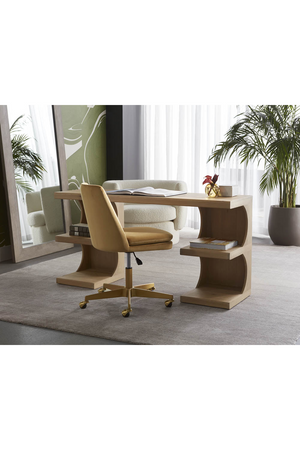   Modern European furniture - Matte Gold Base Office Chair - www.oroa.com | Oroa.com