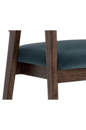 Modern European furniture - Smoked Acacia Frame Dining Chair - www.oroa.com