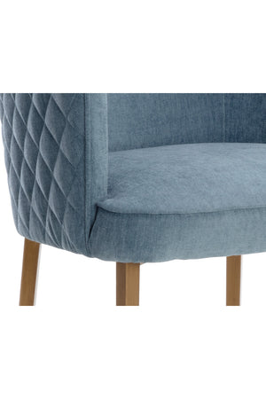 Diamond-Stitched Blue Counter Stool | Splendido Cornella | Oroa.com