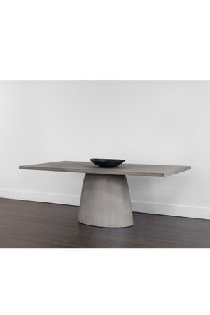 Modern European furniture - Gray Indoor/Outdoor Dining Table - www.oroa.com