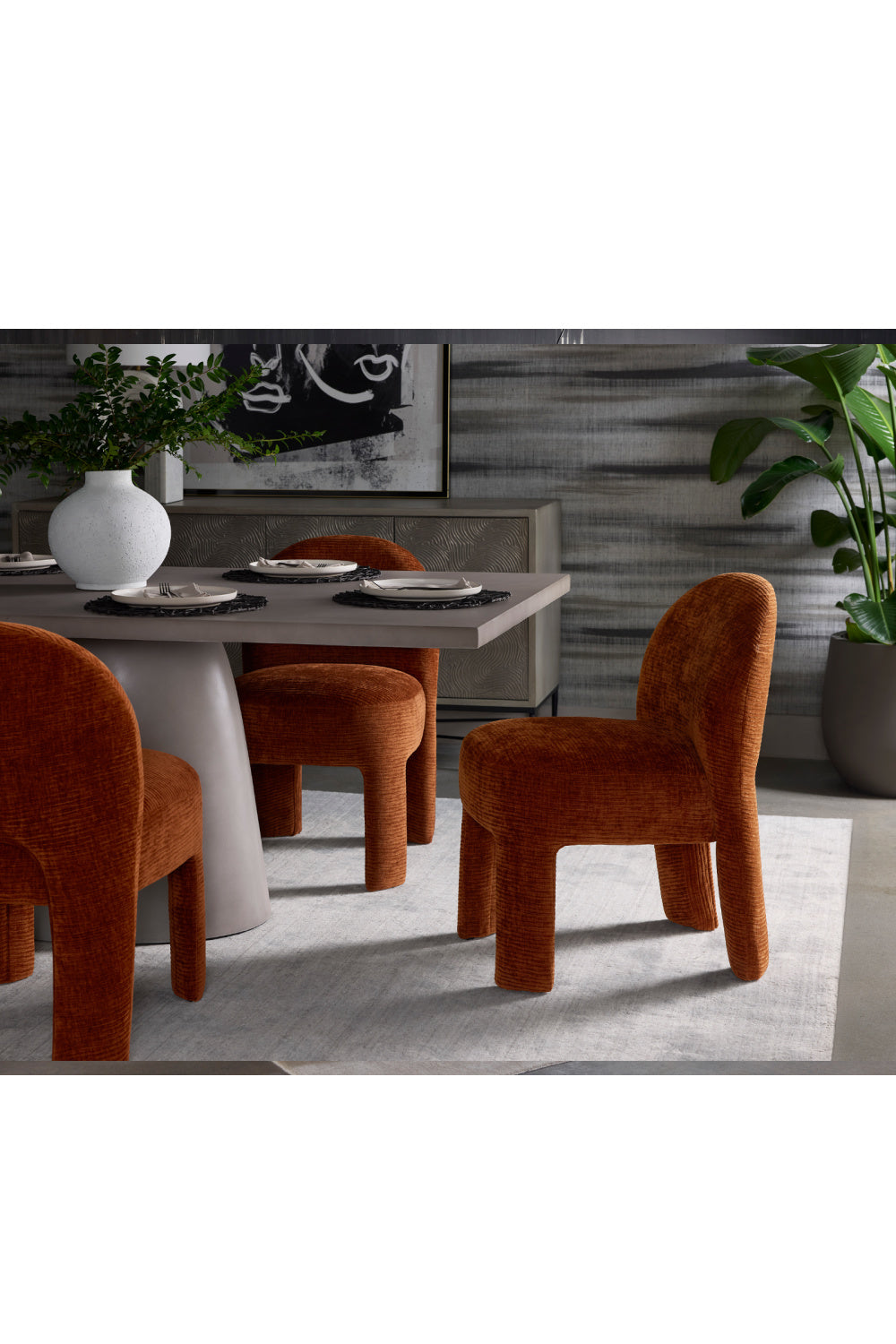 Modern European furniture - Gray Indoor/Outdoor Dining Table - www.oroa.com