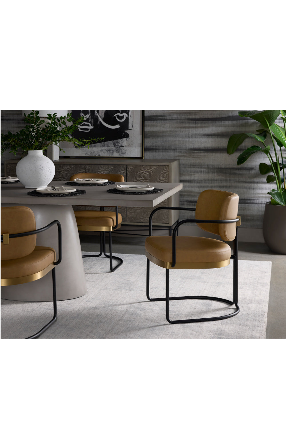 Modern European furniture - Gray Indoor/Outdoor Dining Table - www.oroa.com