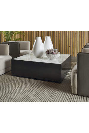   Modern European furniture - Square White Marble Coffee Table - www.oroa.com | Oroa.com