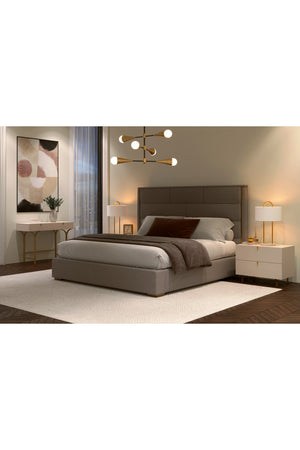 Modern European furniture - Cream Wood 2-Drawer Nightstand - www.oroa.com