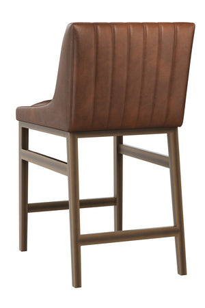 Modern European furniture - Channel-Tufted Counter Stool - www.oroa.com