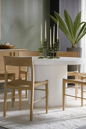   Modern European furniture - Natural Rope Seat Dining Chairs (2) - www.oroa.com | Oroa.com