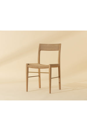   Modern European furniture - Natural Rope Seat Dining Chairs (2) - www.oroa.com | Oroa.com