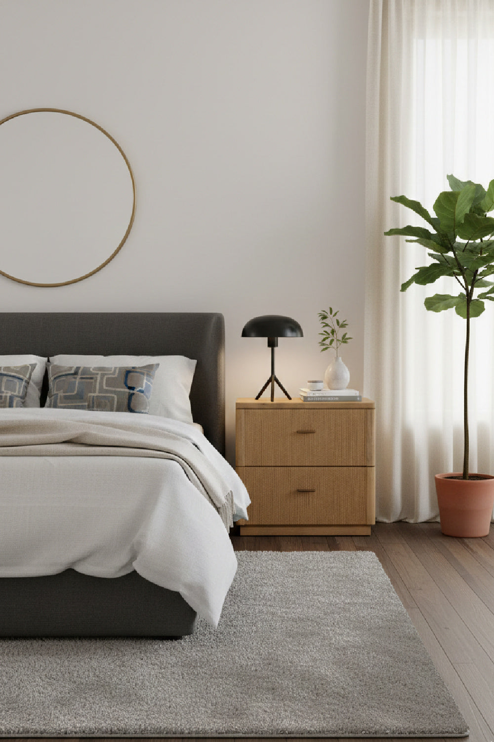 Modern European furniture - Rope Wrapped 2-Door Nightstand - www.oroa.com