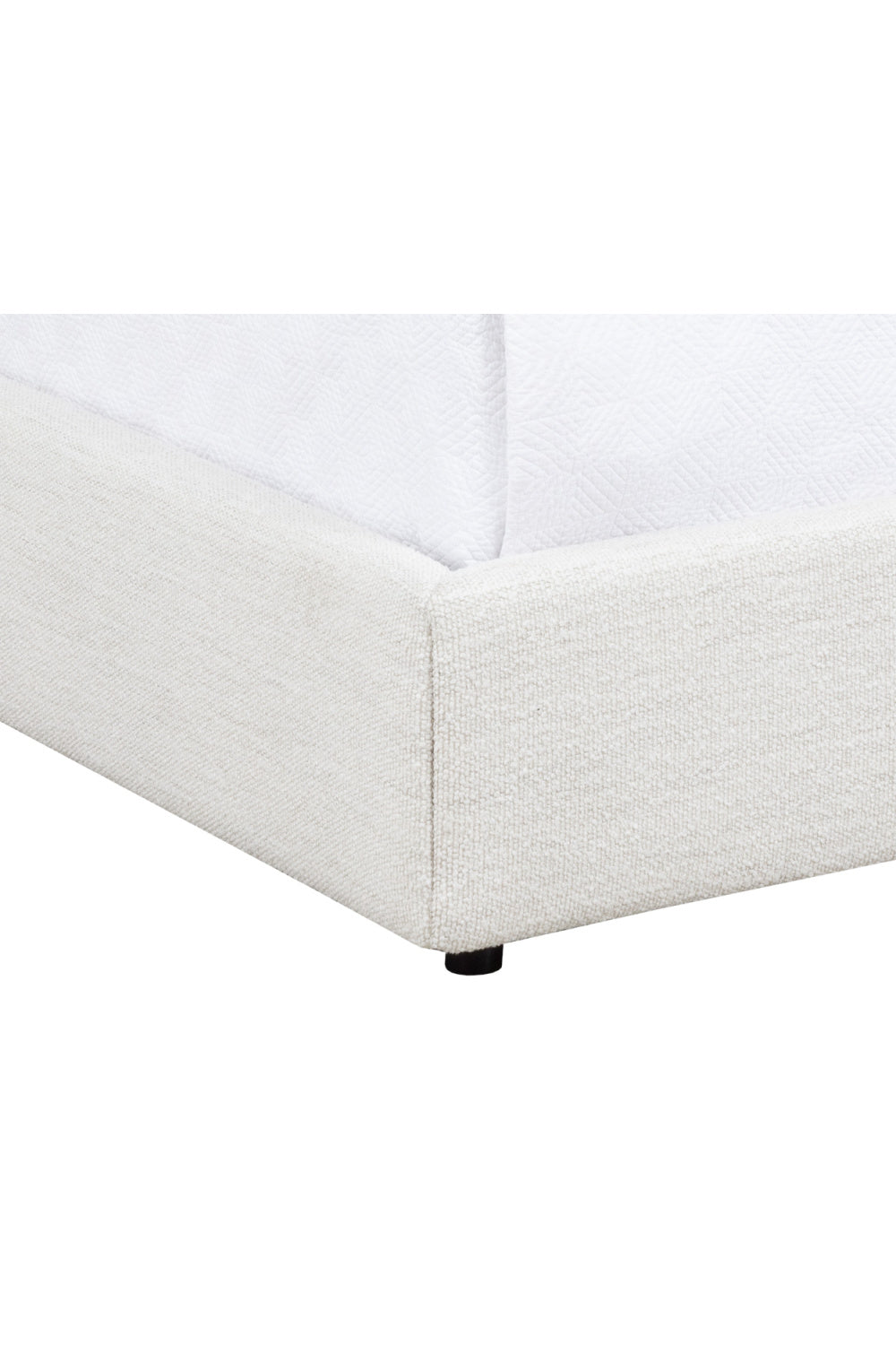 Modern European furniture - White Vertical-Tufted Queen Bed - www.oroa.com