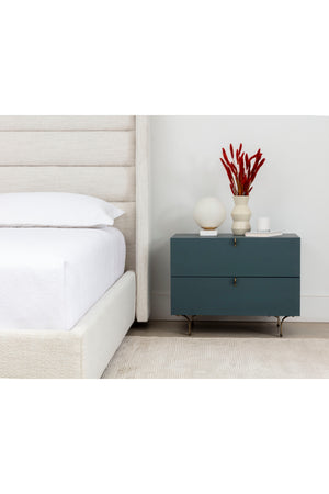 Modern European furniture - White Vertical-Tufted Queen Bed - www.oroa.com