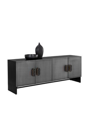   Modern European furniture - 4-Door Silver Sideboard - www.oroa.com | Oroa.com