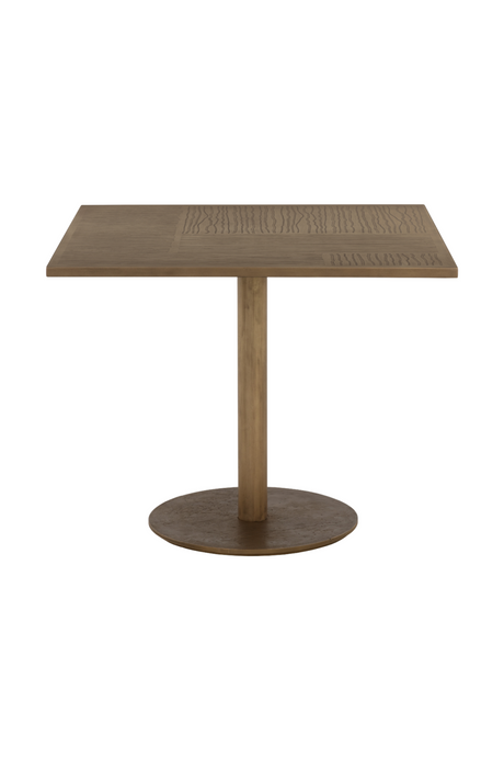 Modern European furniture - Antique Brass Square Bistro Table - www.oroa.com
