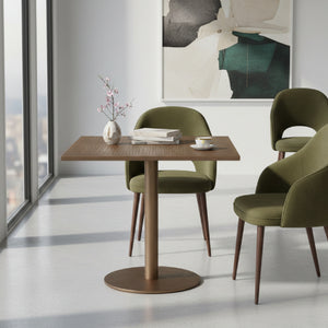 Modern European furniture - Antique Brass Square Bistro Table - www.oroa.com