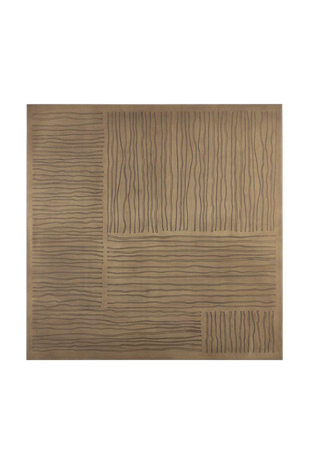 Modern European furniture - Antique Brass Square Bistro Table - www.oroa.com