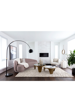   Modern European furniture - Gold Framed Nesting Coffee Tables (2) - www.oroa.com | Oroa.com