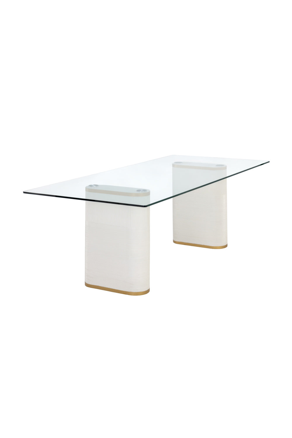 Modern European furniture - Clear Glass Indoor/Outdoor Dining Table - www.oroa.com