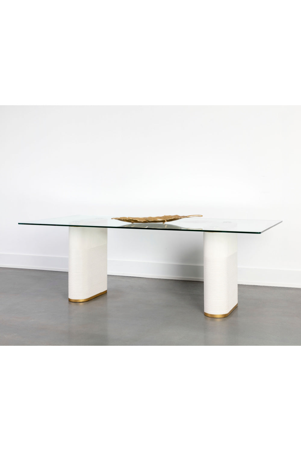 Modern European furniture - Clear Glass Indoor/Outdoor Dining Table - www.oroa.com