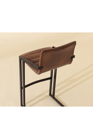 Modern European furniture - Horizontal Channel-Tufted Bar Stools (2) - www.oroa.com