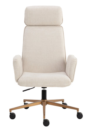 Modern European furniture - Curved Upholstered Office Chair - www.oroa.com