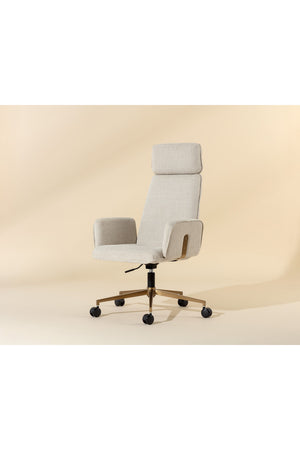 Modern European furniture - Curved Upholstered Office Chair - www.oroa.com