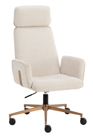 Modern European furniture - Curved Upholstered Office Chair - www.oroa.com
