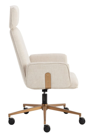 Modern European furniture - Curved Upholstered Office Chair - www.oroa.com