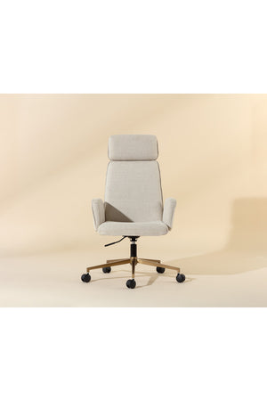 Modern European furniture - Curved Upholstered Office Chair - www.oroa.com