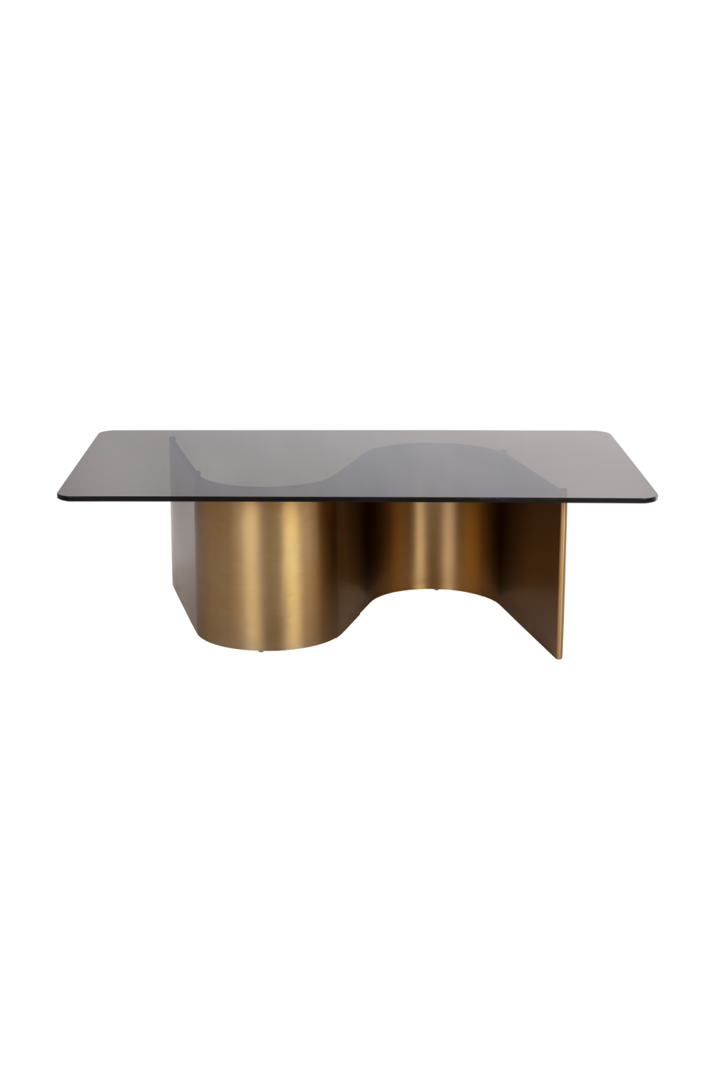   Modern European furniture - Gold S-Shaped Base Coffee Table - www.oroa.com | Oroa.com