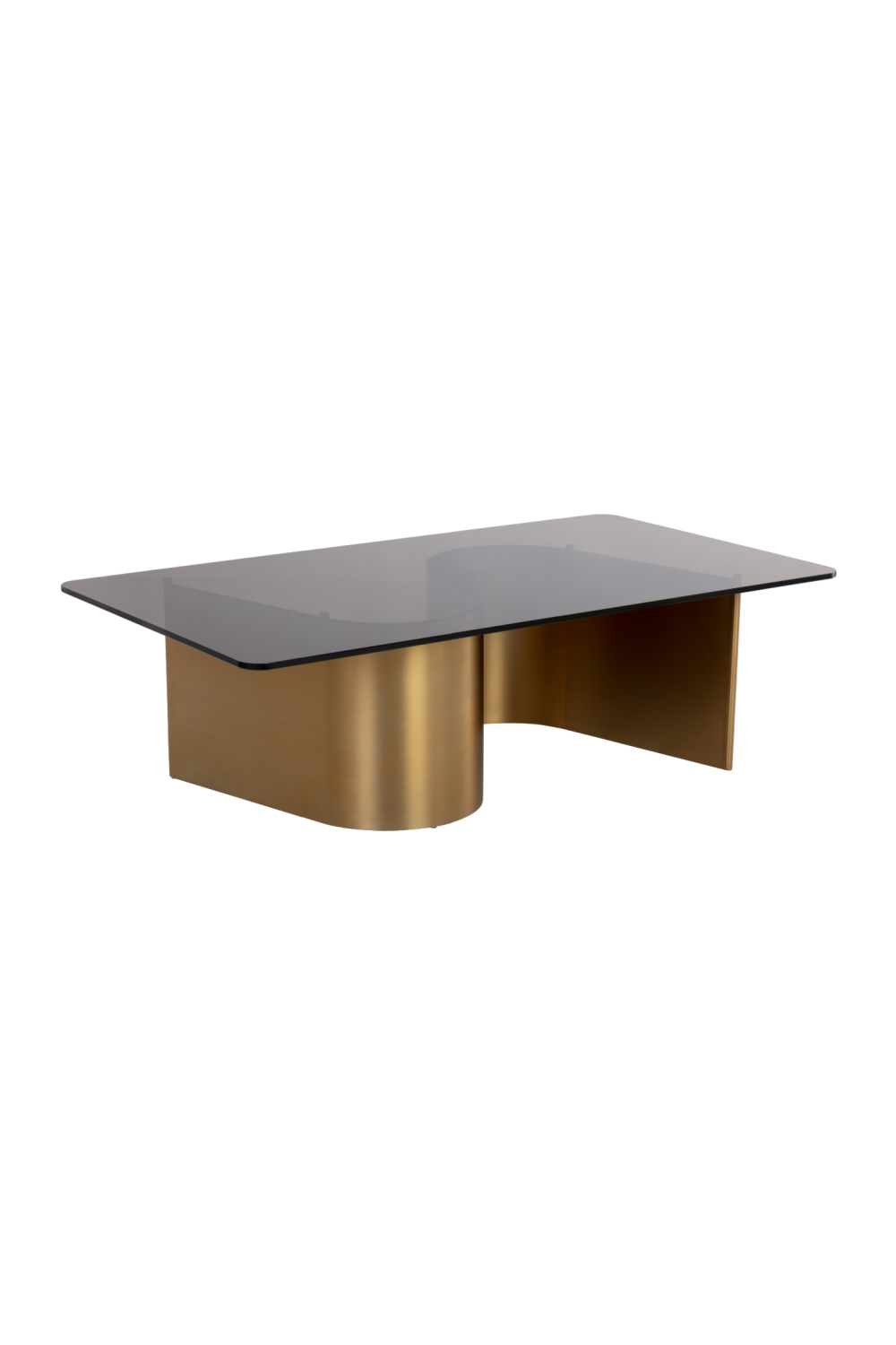   Modern European furniture - Gold S-Shaped Base Coffee Table - www.oroa.com | Oroa.com