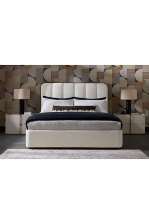 Modern European furniture - Leather-Look 2-Drawer Nightstand - www.oroa.com