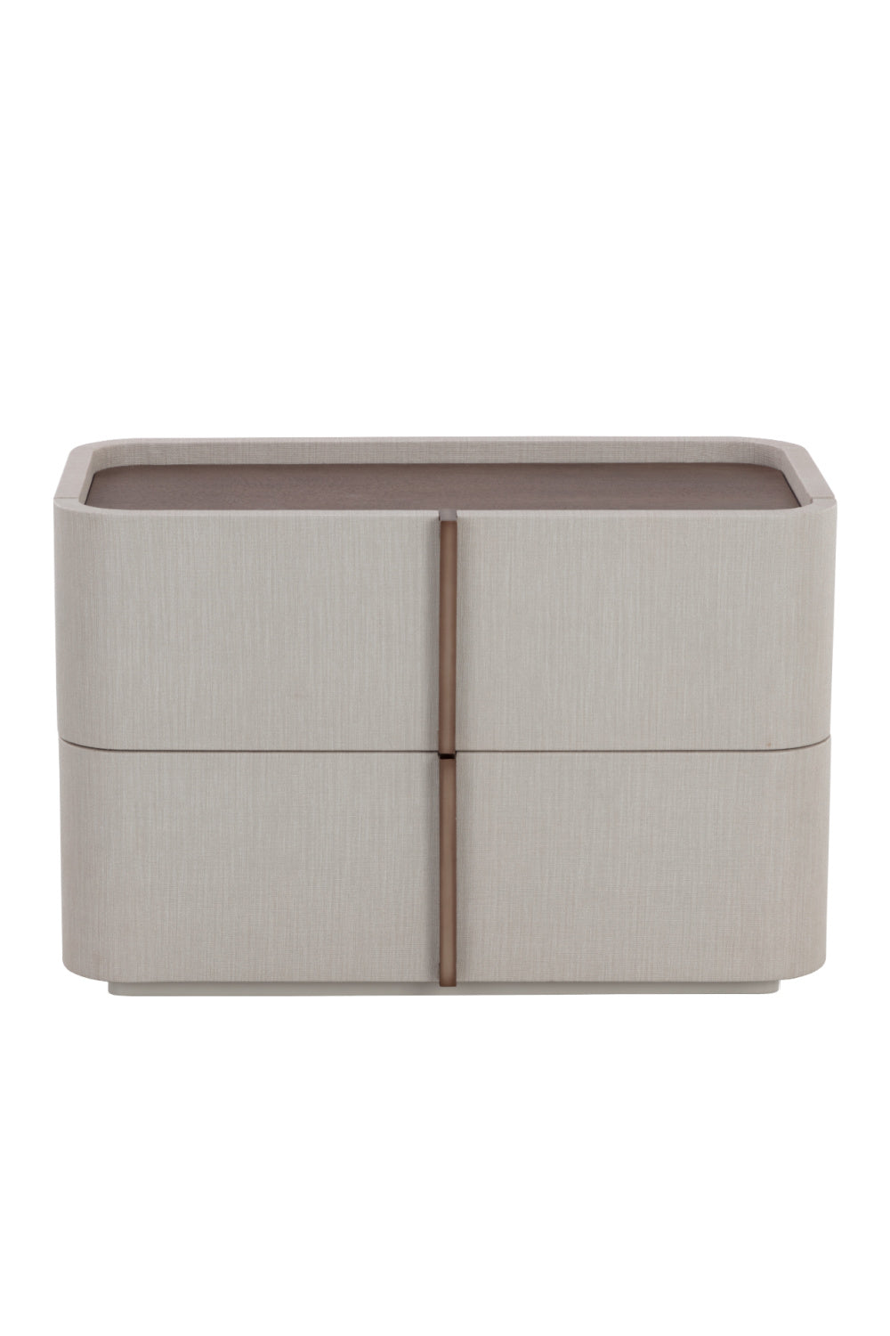 Modern European furniture - Leather-Look 2-Drawer Nightstand - www.oroa.com