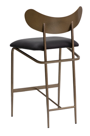 Modern European furniture - Antique Brass Back Counter Stool - www.oroa.com