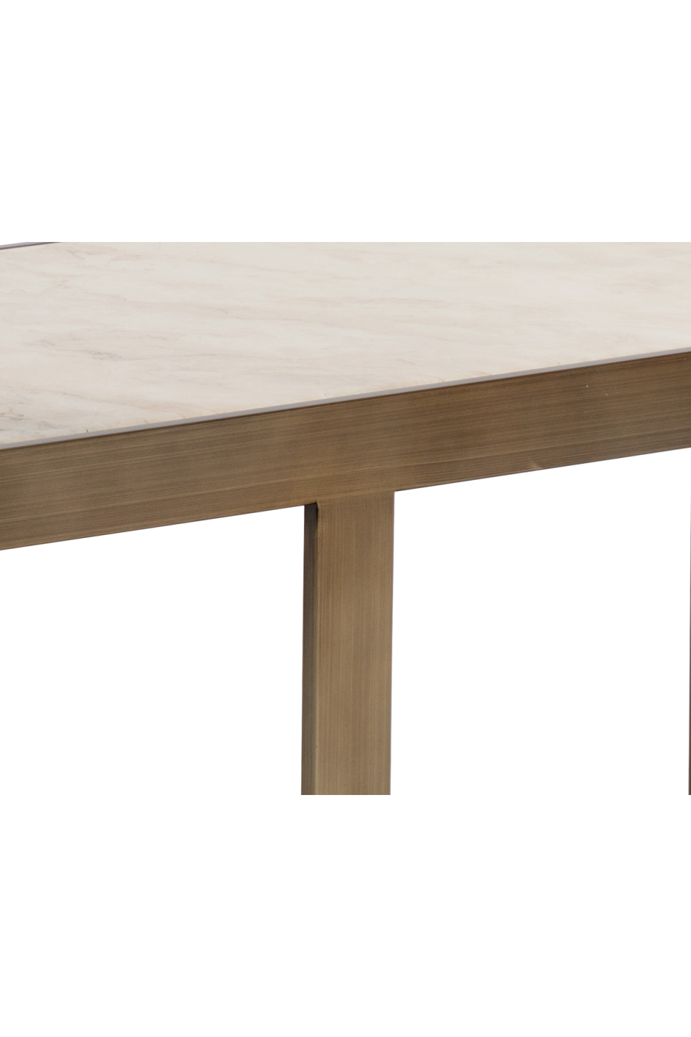   Modern European furniture - Gold Framed Marble Side Table - www.oroa.com | Oroa.com