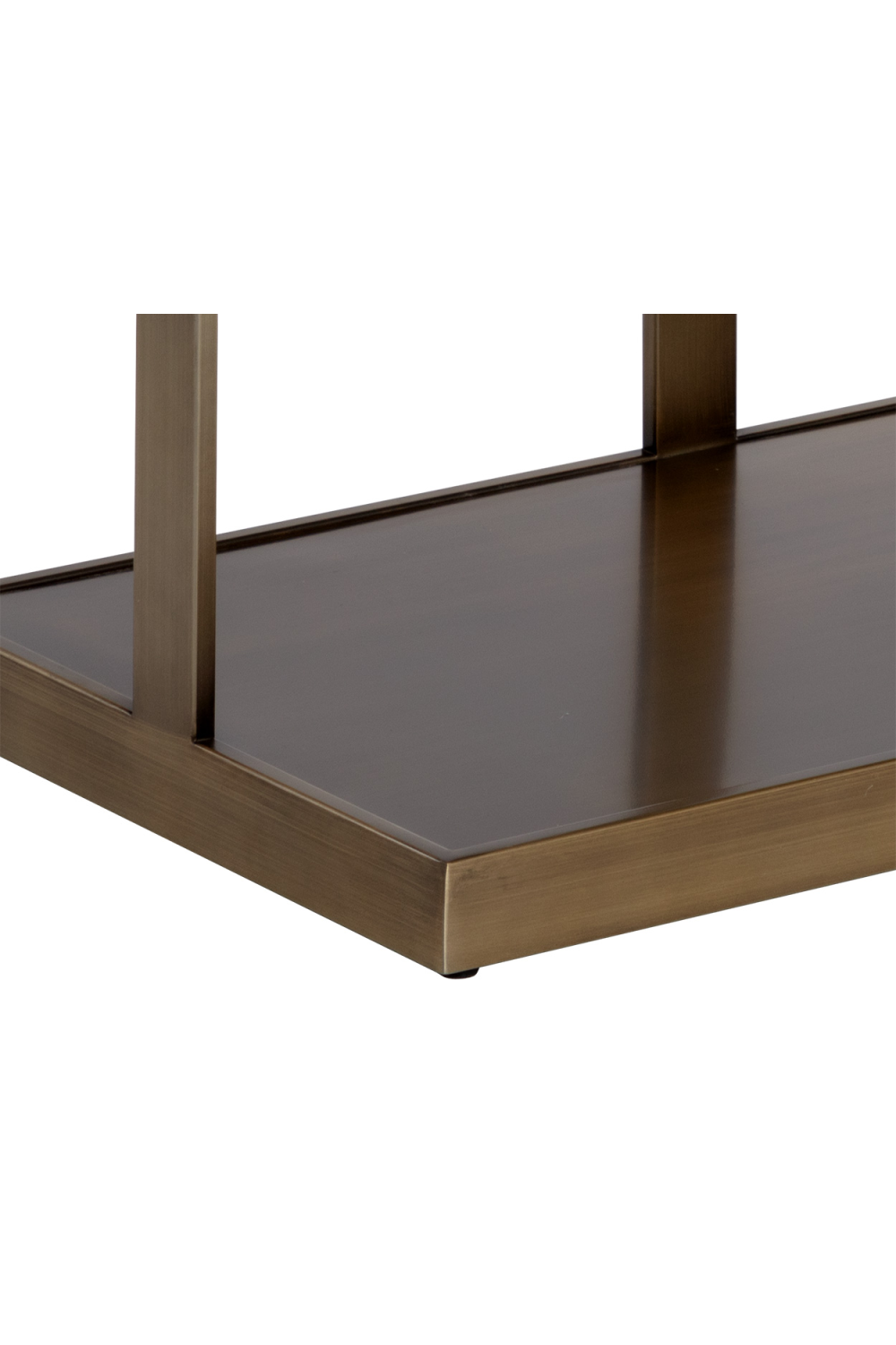   Modern European furniture - Gold Framed Marble Side Table - www.oroa.com | Oroa.com