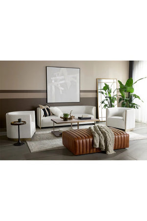   Modern European furniture - Beige Marble Rectangular Coffee Table - www.oroa.com | Oroa.com