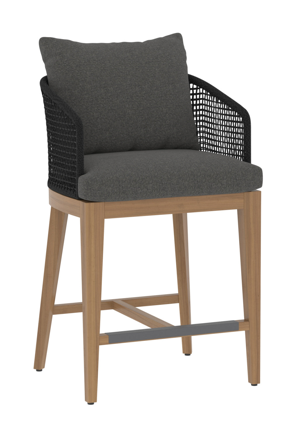 Modern European furniture - Gray Weave Indoor/Outdoor Counter Stool - www.oroa.com