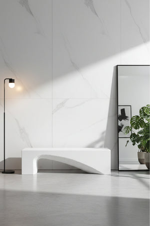 Modern European furniture - Textured Concrete Bench - www.oroa.com