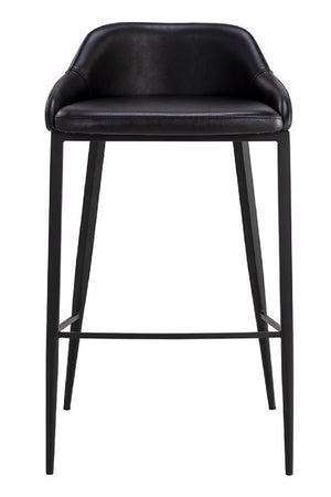 Modern European furniture - Low-Back Leather Look Bar Stool - www.oroa.com