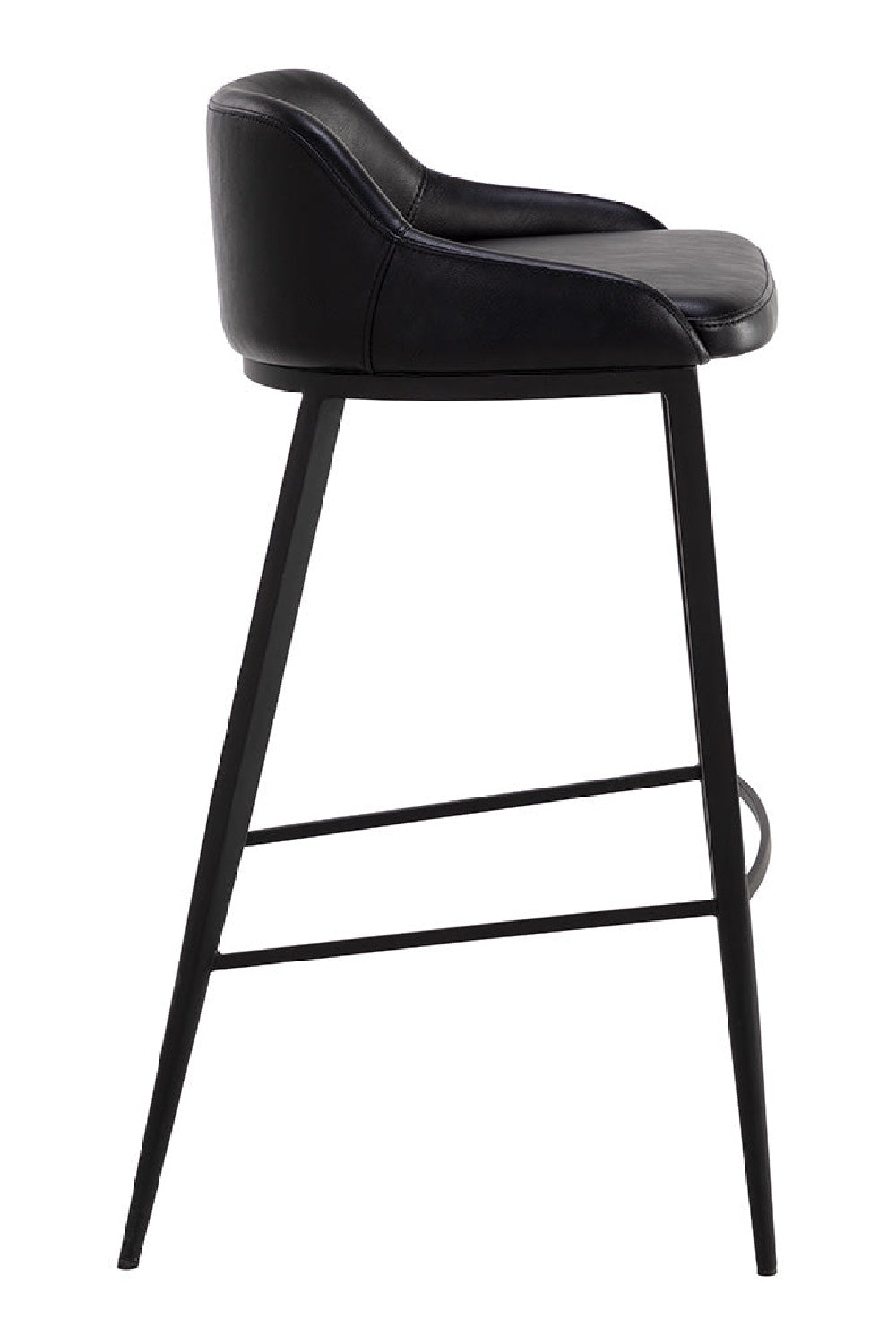 Modern European furniture - Low-Back Leather Look Bar Stool - www.oroa.com