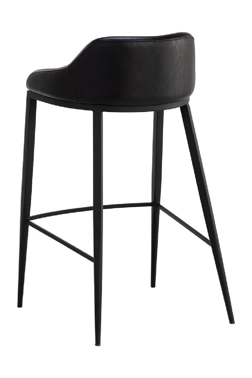 Modern European furniture - Low-Back Leather Look Bar Stool - www.oroa.com