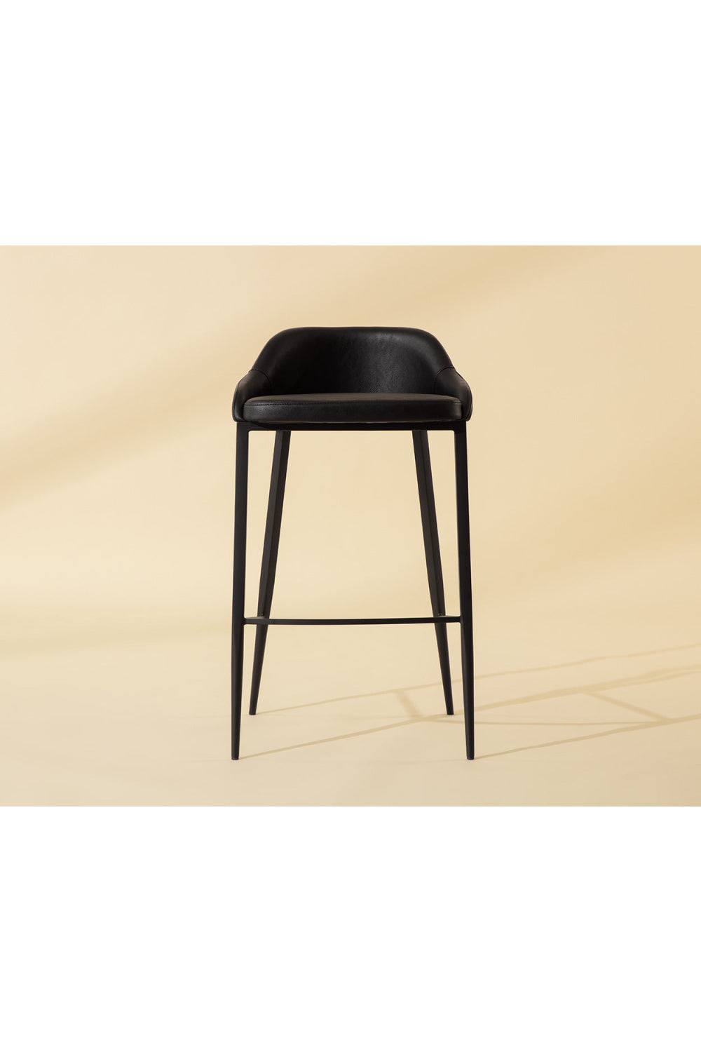 Modern European furniture - Low-Back Leather Look Bar Stool - www.oroa.com