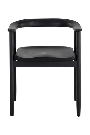   Modern European furniture - Black Acacia Wood Dining Armchair - www.oroa.com | Oroa.com