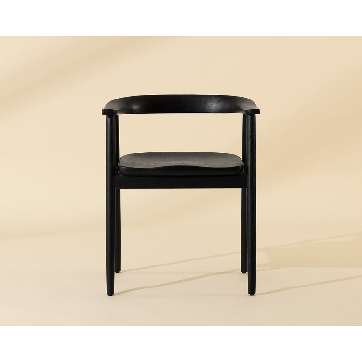   Modern European furniture - Black Acacia Wood Dining Armchair - www.oroa.com | Oroa.com