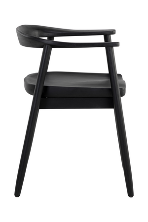   Modern European furniture - Black Acacia Wood Dining Armchair - www.oroa.com | Oroa.com