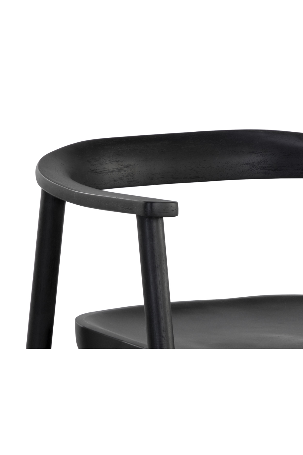   Modern European furniture - Black Acacia Wood Dining Armchair - www.oroa.com | Oroa.com