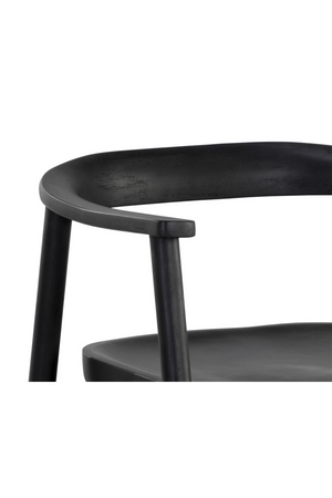   Modern European furniture - Black Acacia Wood Dining Armchair - www.oroa.com | Oroa.com