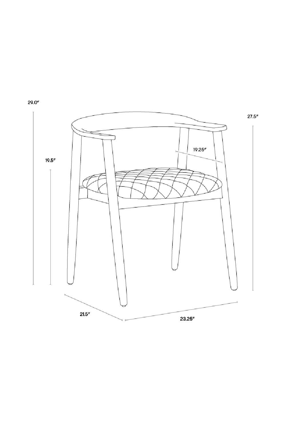   Modern European furniture - Black Acacia Wood Dining Armchair - www.oroa.com | Oroa.com